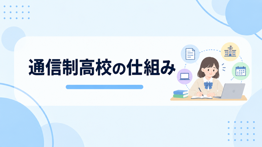 通信制高校の仕組みとは?レポート・スクーリング・単位を知る